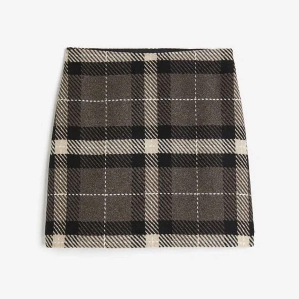 H&M Plaid Mini Skirt
